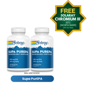 [TP] SOLARAY SUPA PUR EPA EXTRA 20% TWINPACK-MAL19973030X (FREE Solaray Chromium)